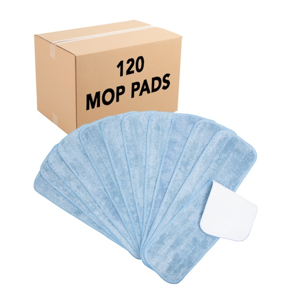 Monarch Microfiber Flat Wet Mop - 18" Blue - Case of 120 M830018B - main